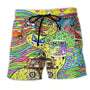 Herren Schwimmshorts mit Graffiti-Print – NovaBay