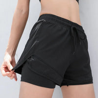 Atmungsaktiv & Schnell trocknend High-Waist Fitnessshorts Damen – Mira