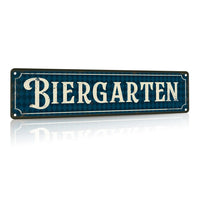 Vintage Metallschild – BiergartenTor Oktoberfest 2025