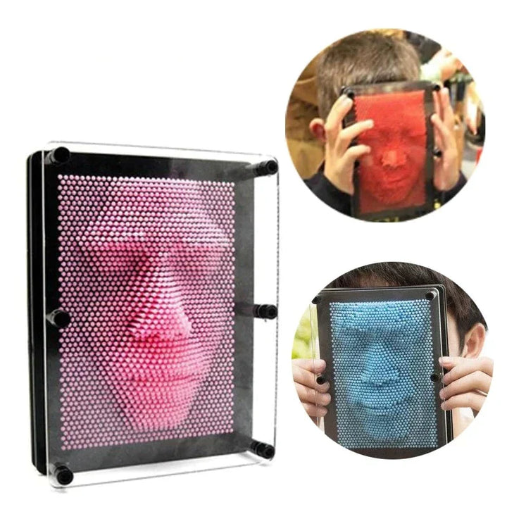 3D-Pin-Kunstspiel für Kinder & Erwachsene – Kreativer Fingerdruckspaß