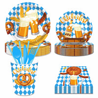 Einweg-Partygeschirr Set im Oktoberfest-Design – WeizenFreude Oktoberfest 2025