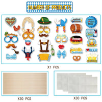 Foto-Requisiten Set im Oktoberfest-Design (30-teilig)- 1+1 Gratis – GaudiSpaß Oktoberfest 2025