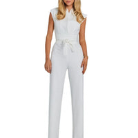 Luftiger Damen Jumpsuit mit Weiten Beinen und V-Ausschnitt – Maribel