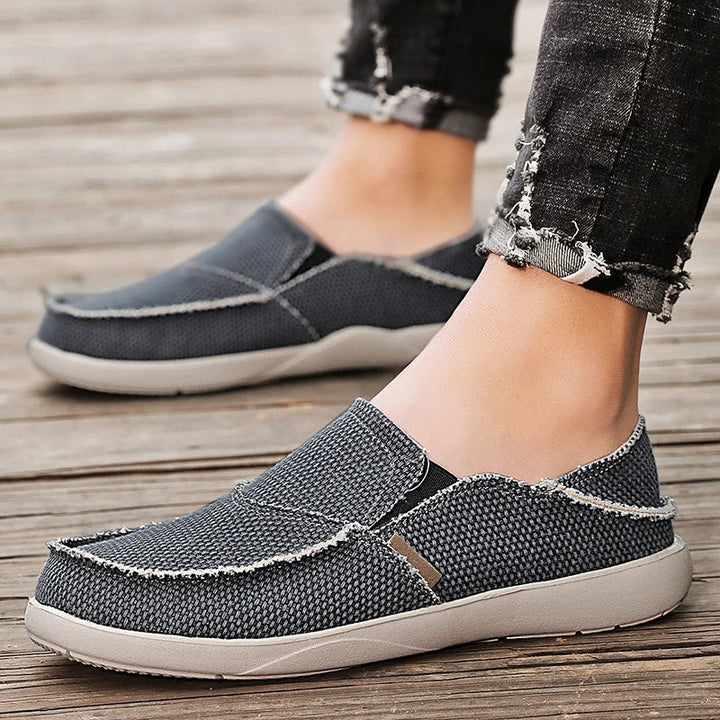 Leichte Canvas-Slipper für Herren | Atmungsaktive Herbst-Espadrilles - Niko