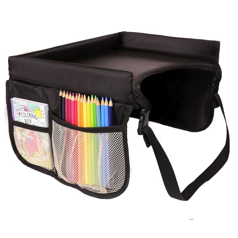 Auto-Spieltablett für Kinder mit Seitentaschen – Reiseorganisator TripTab