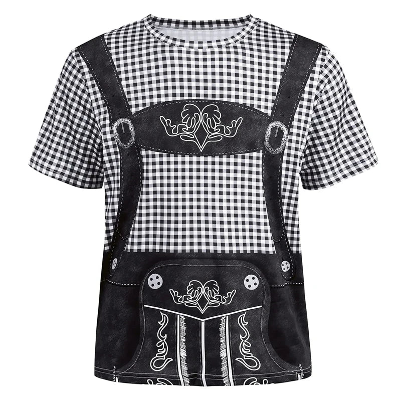 T-Shirt im Lederhosen-Look – WiesnShirt Oktoberfest 2025