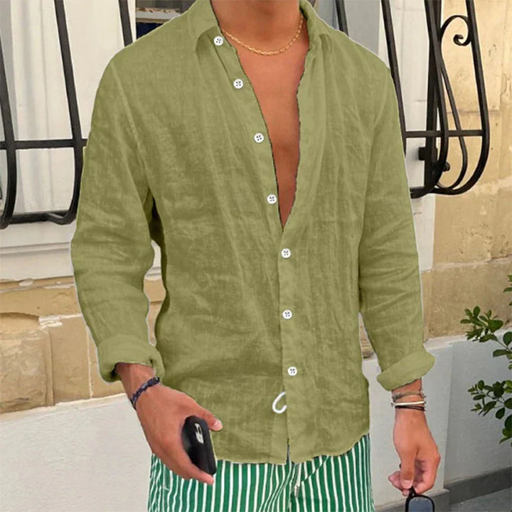 Atmungsaktiv & Locker Geschnittenes Sommerhemd für Herren – Taro