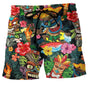 Herren Schwimmshorts mit Graffiti-Print – NovaBay
