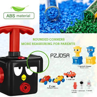 ABS-Spielzeugauto-Set mit Startturm, bunten Autos, sicherem Design, für Kinder geeignet.