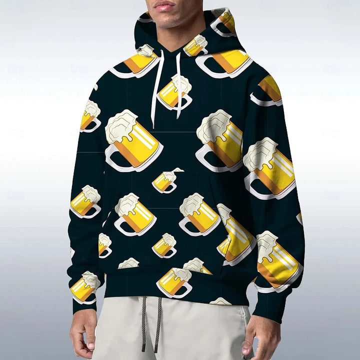 3D Bierkrug Hoodie – ProstStyle Oktoberfest 2025