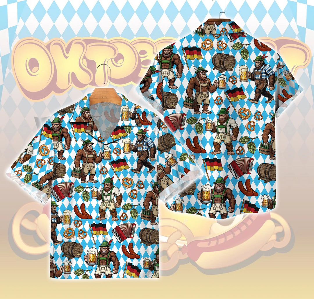Herren Hemd mit Oktoberfest Print – BayernHemd Oktoberfest 2025