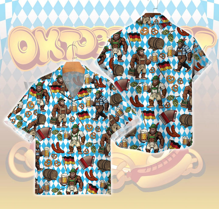 Herren Hemd mit Oktoberfest Print – BayernHemd Oktoberfest 2025