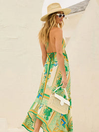 Luftiges & Stylisches Boho-Maxikleid mit Halterneck für Damen – Naya