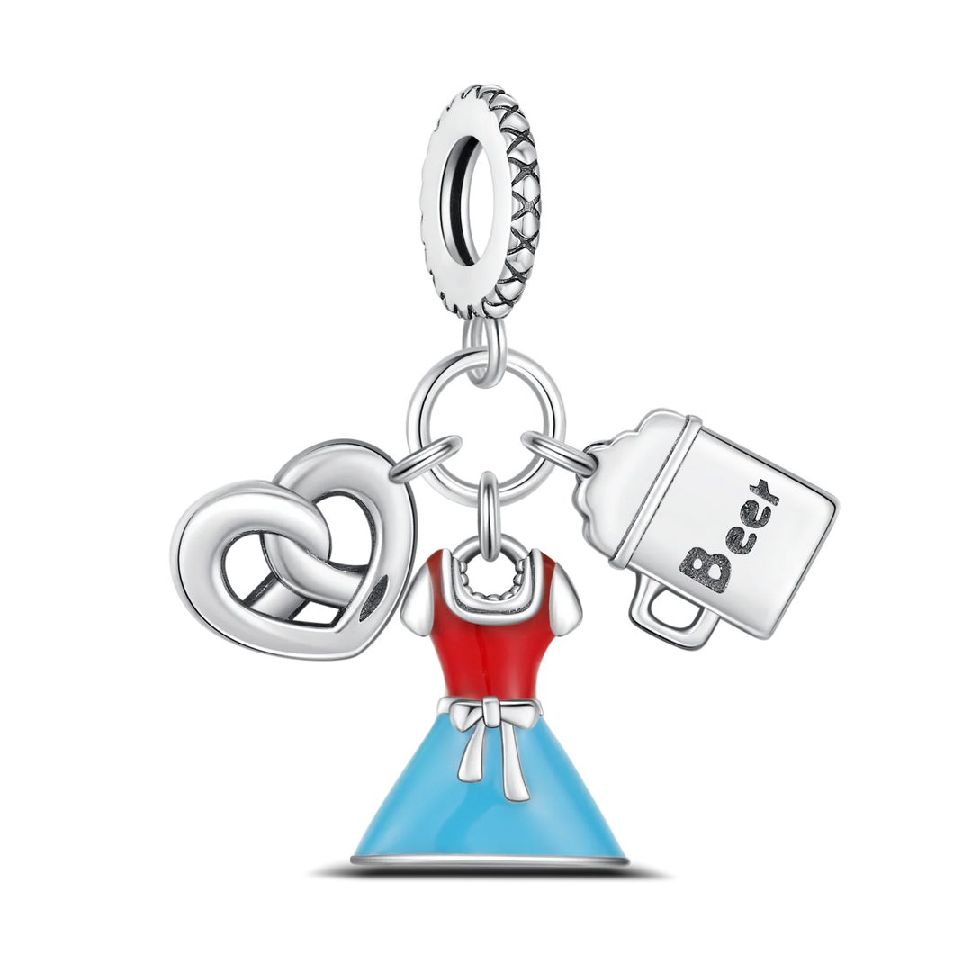 Silberne Armbandanhänger – HerzGlanz Oktoberfest 2025