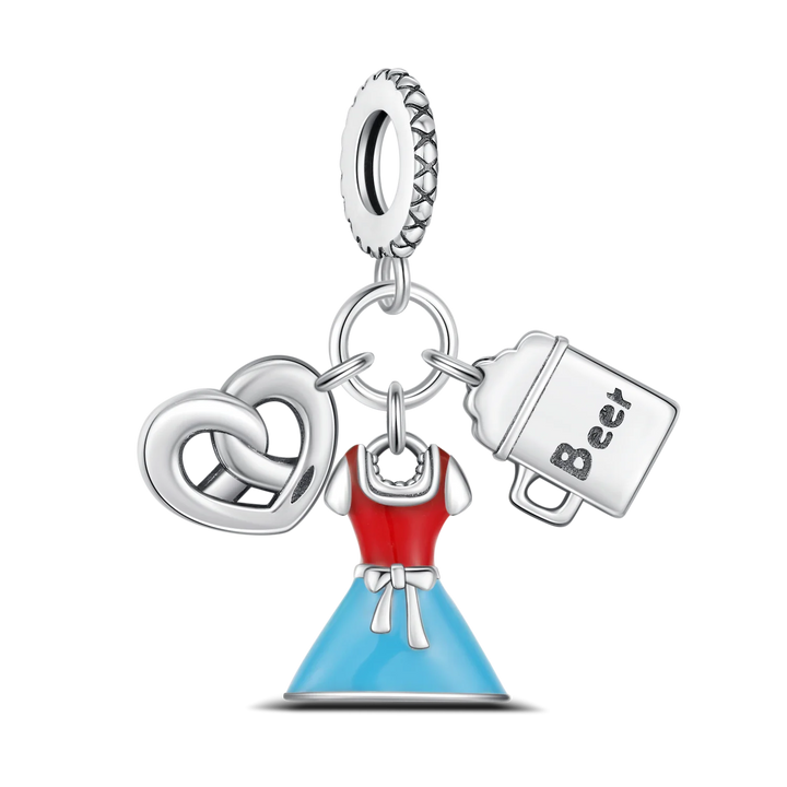 Silberne Armbandanhänger – HerzGlanz Oktoberfest 2025