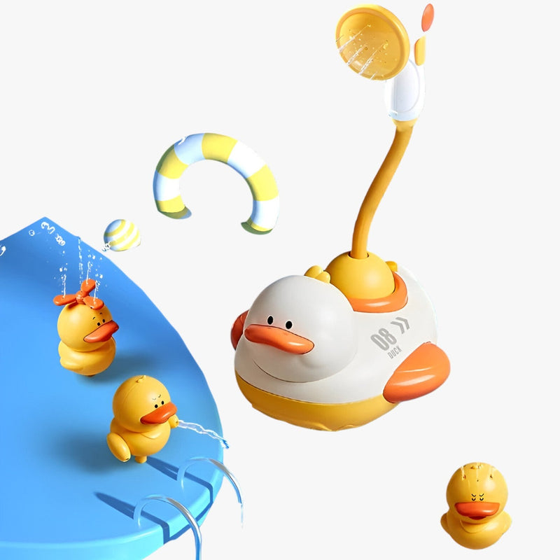 Wasserspaß Badeente mit Fontäne – Interaktives Badespielzeug für Kinder