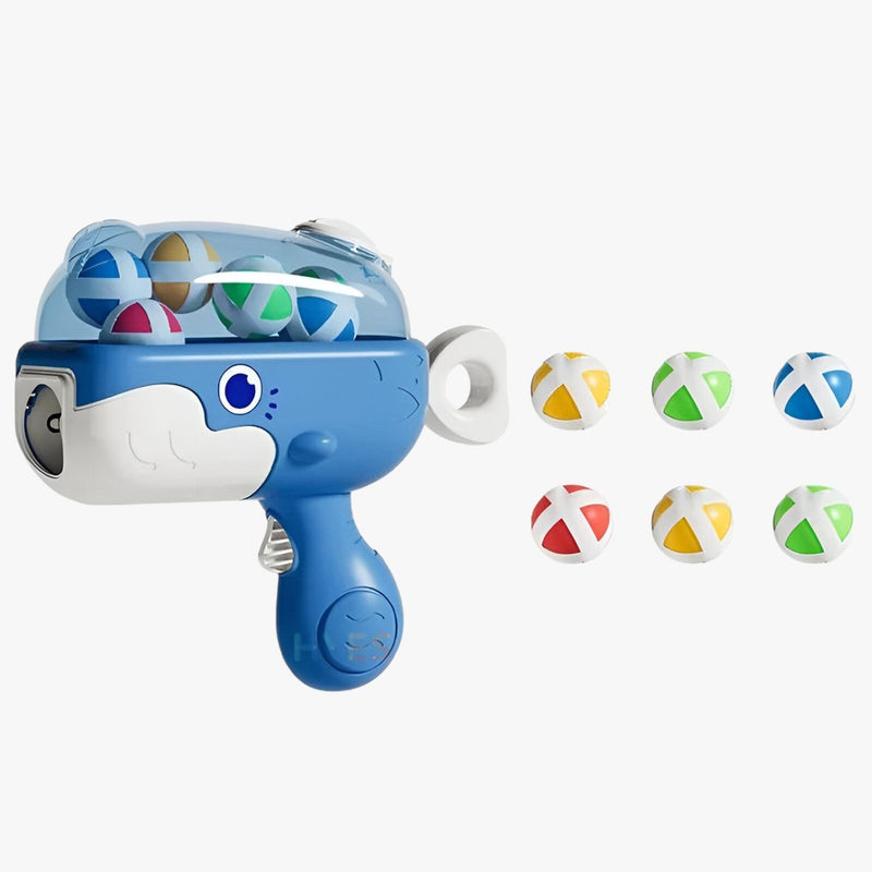 KlebeBall-Set Walfisch – Sicherer Schießspaß für Kinder drinnen & draußen