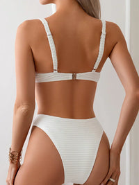 Push-up-Bikini-Set mit Ringdetail und Hoher Taille – Selima