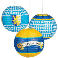 Papier-Lampionen Set im Oktoberfest-Design (3-teilig) – LichtFreude Oktoberfest 2025