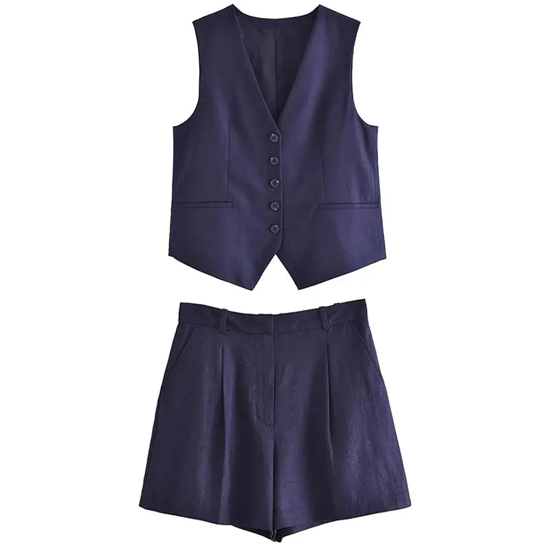 Zweiteiliges Sommeroutfit mit Vintage-Top – Amaya