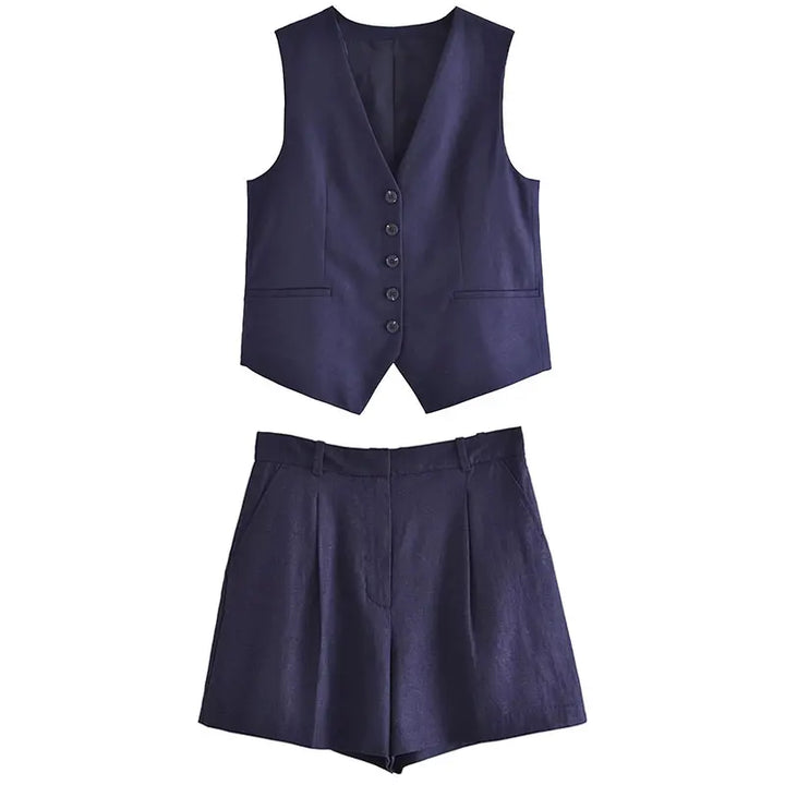 Zweiteiliges Sommeroutfit mit Vintage-Top – Amaya