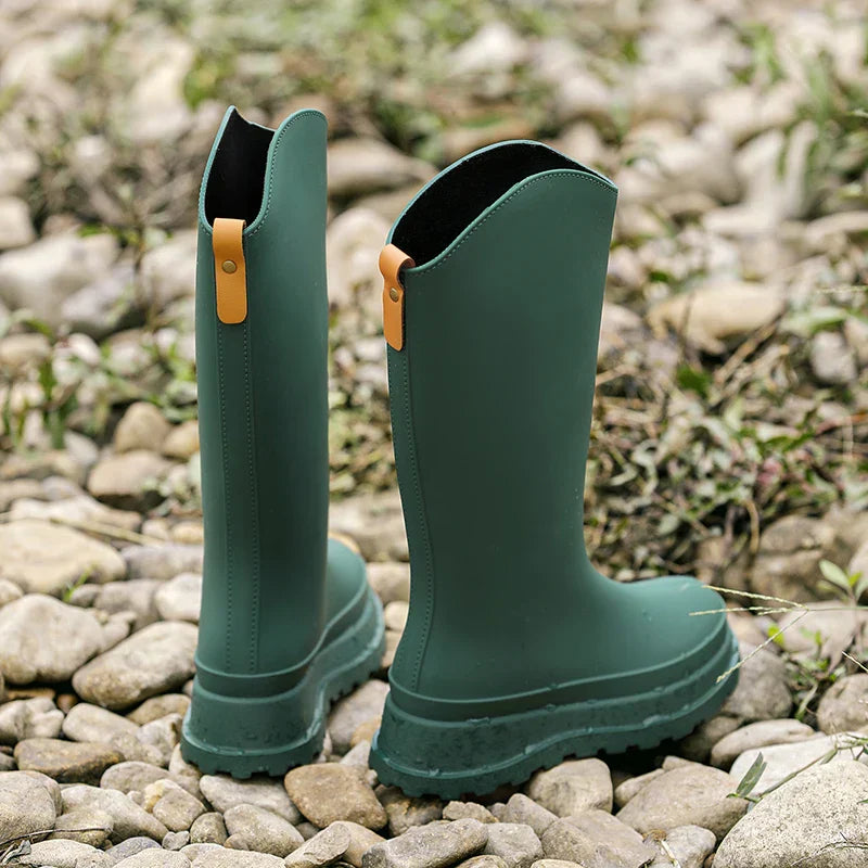 Damen Regenstiefel hoch & wasserdicht mit Komfortsohle – Maris