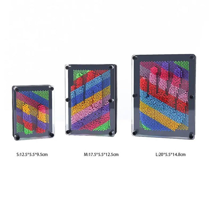 3D-Pin-Kunstspiel für Kinder & Erwachsene – Kreativer Fingerdruckspaß