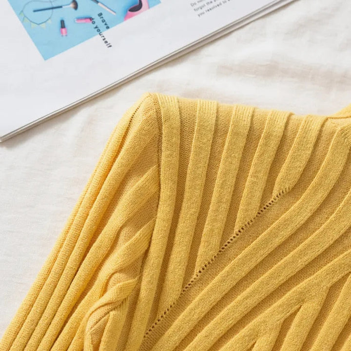 Damen Strickpullover mit Rollkragen und langen Ärmeln – Elodie