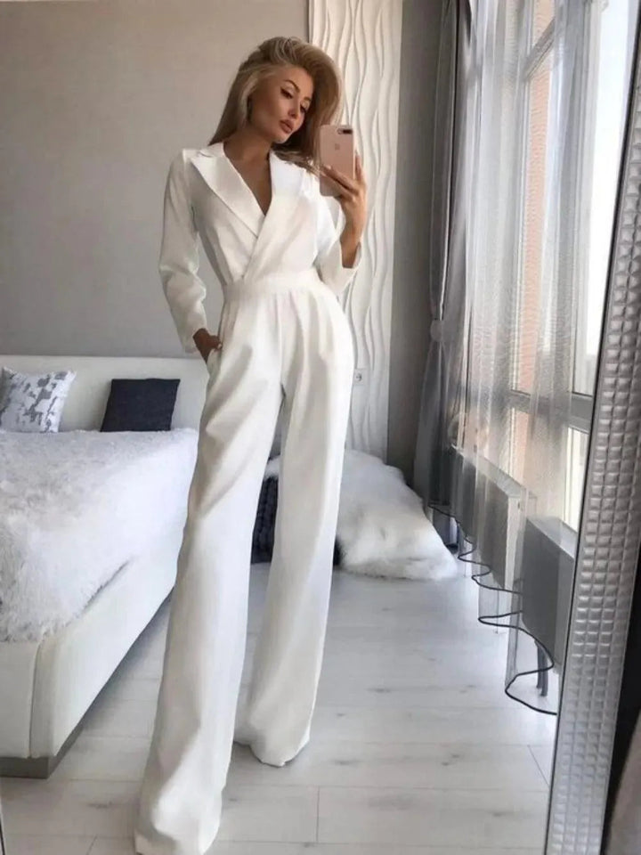 Herbstlicher Jumpsuit mit langen Ärmeln - Sophie