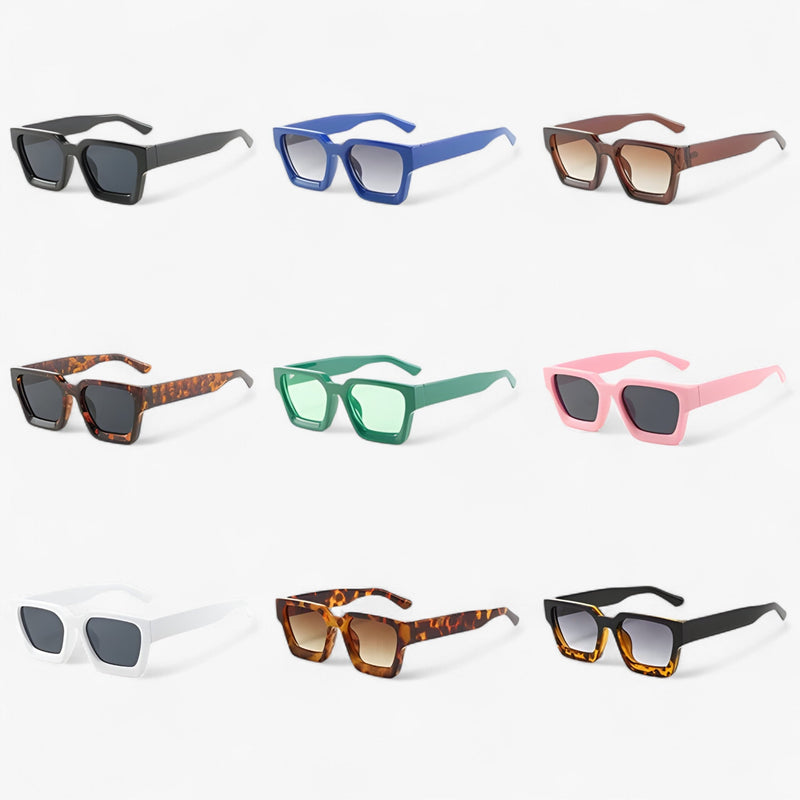 Retro Sonnenbrille für Herren mit Eckigem Design – Calven