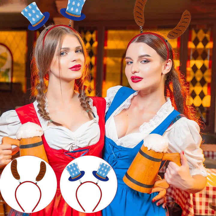 Haarreif-Set im Oktoberfest-Design (16-teilig) – KopfGaudi Oktoberfest 2025