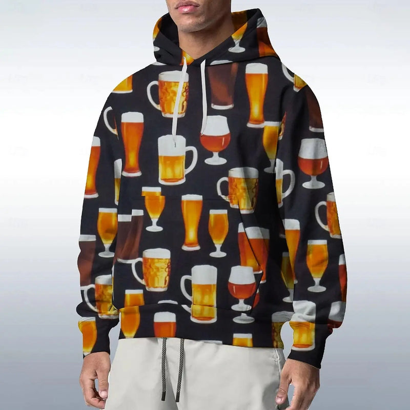 3D Bierkrug Hoodie – ProstStyle Oktoberfest 2025