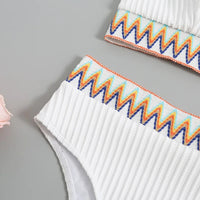 Bikini mit verstellbaren Trägern und hohem Bund – Malia