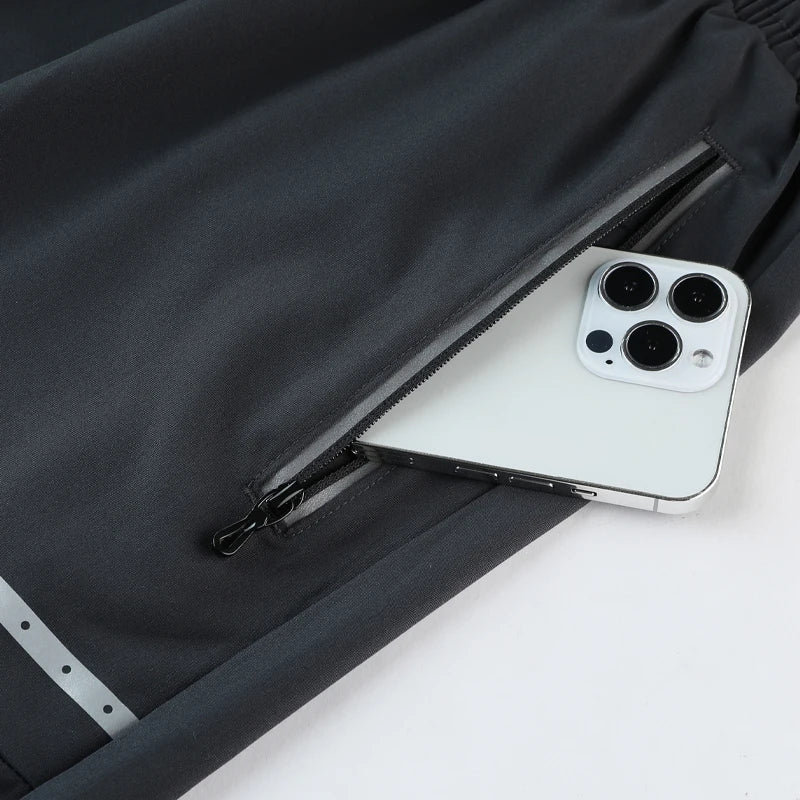 Sportliche & Stylische Slim-Fit Trainingsshorts mit Reißverschlusstaschen – Kian