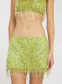 Pailletten-Tassel Bikini Set – Riviera