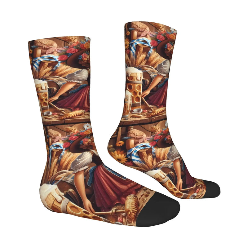 Socken mit Dirndl-Print (2er-Set) – TrachtenSocken Oktoberfest 2025