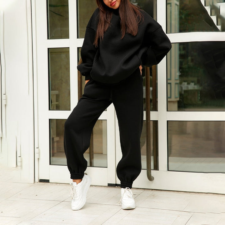 Damen Oversized Lounge Jogging Set – Liv Herbstedition
