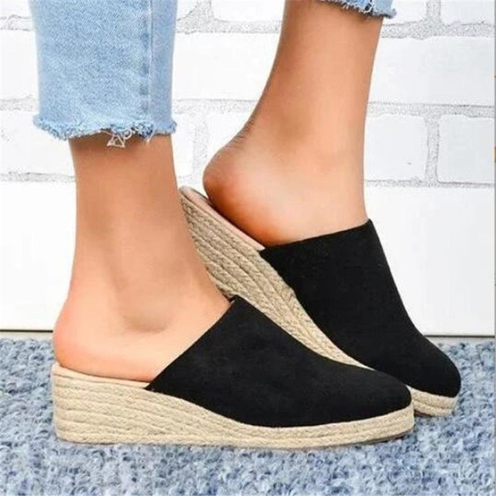 Retro Chic Keilabsatz Sandalen - Vera Herbstzauber Edition