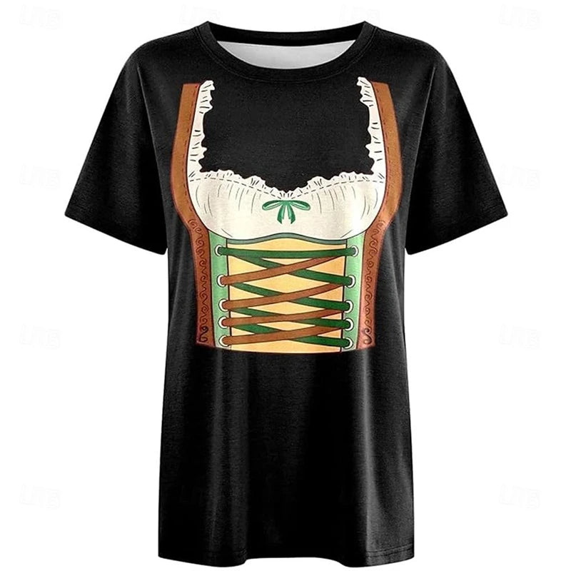 T-Shirt im Dirndl-Look – DirndlShirt Oktoberfest 2025