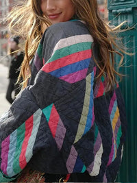 Gestreifte Damenjacke für den Herbst – Amélie