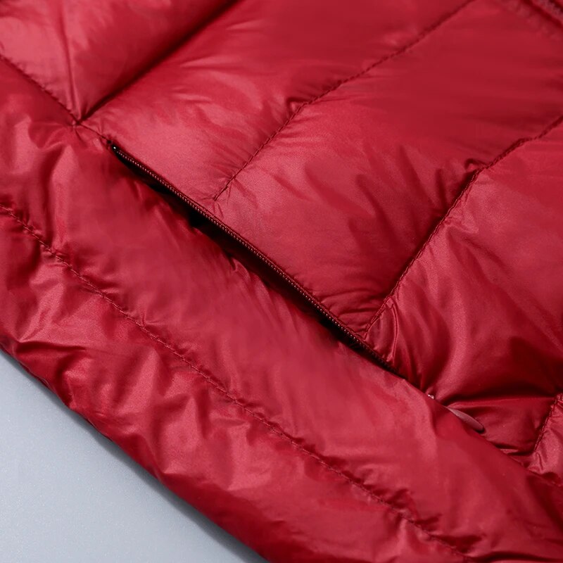 Wendbare Daunenjacke mit Kapuze – Soraya