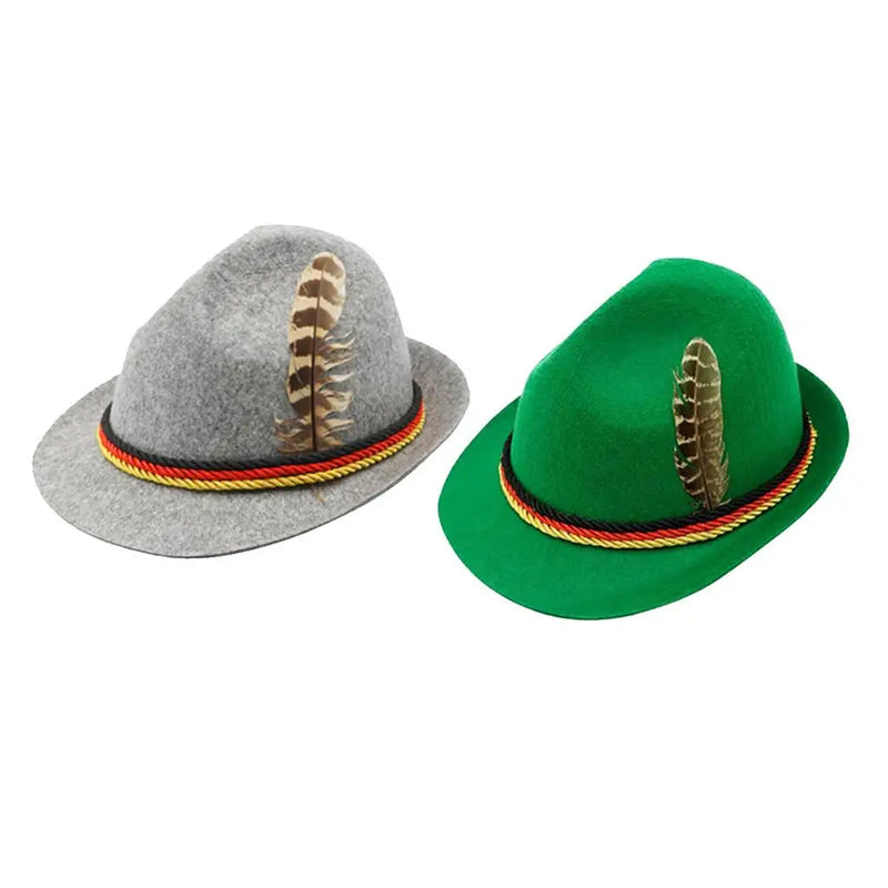 Bayerischer Filzhut mit Feder (Unisex) – TrachtenHut Oktoberfest 2025