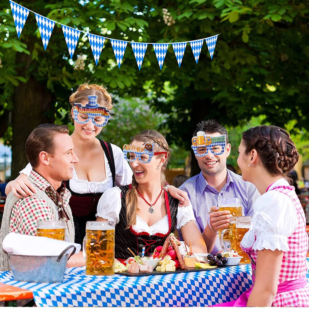 Partybrillen Set im Oktoberfest-Design (12-teilig) - 1+1 Gratis – SpaßBrillen Oktoberfest 2025