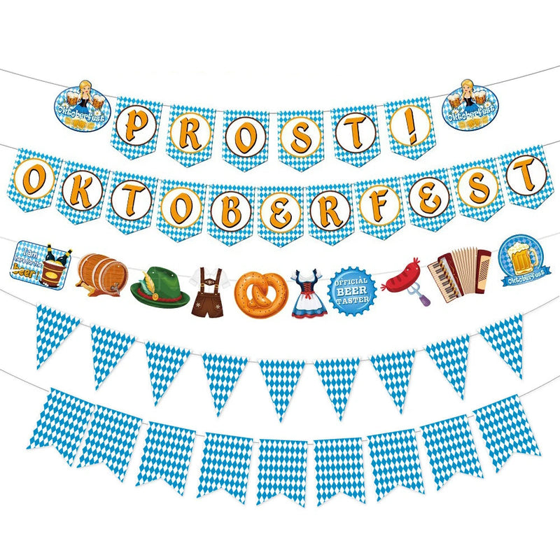 Papier-Wimpelgirlande im Oktoberfest-Design – WimpelFreude Oktoberfest 2025