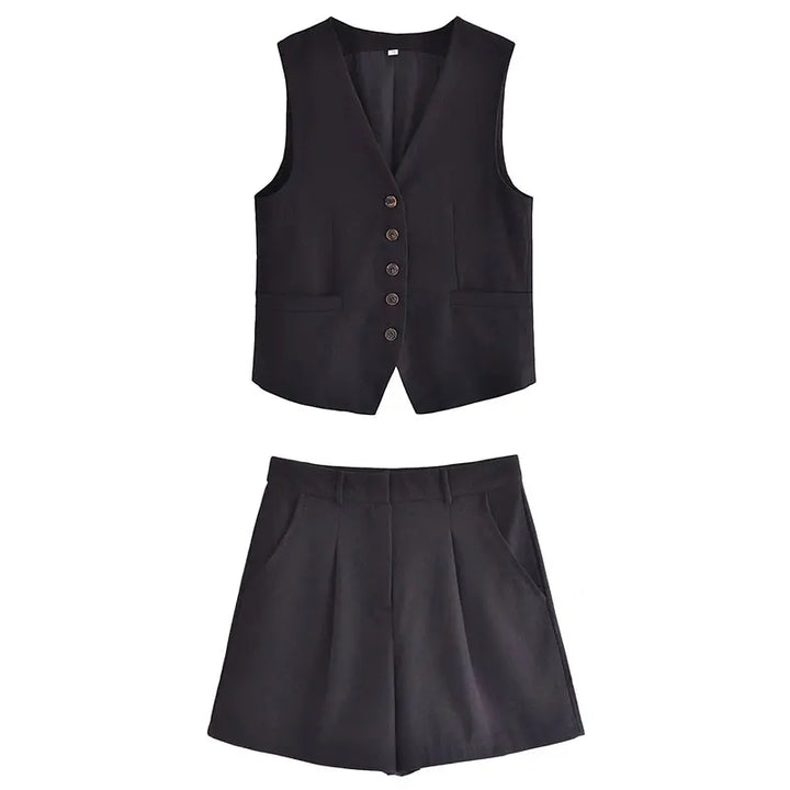 Zweiteiliges Sommeroutfit mit Vintage-Top – Amaya