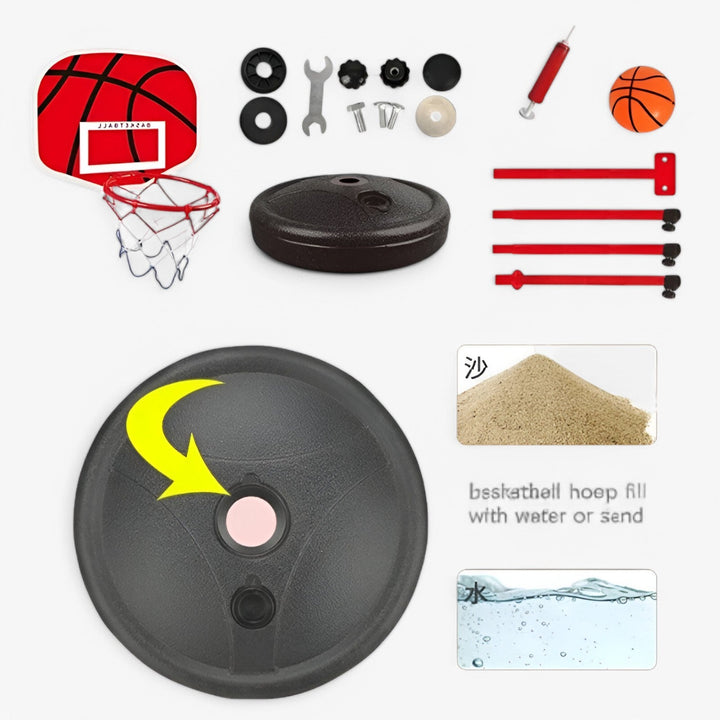 Höhenverstellbarer Kinder-Basketballkorb – Spielspaß für drinnen & draußen