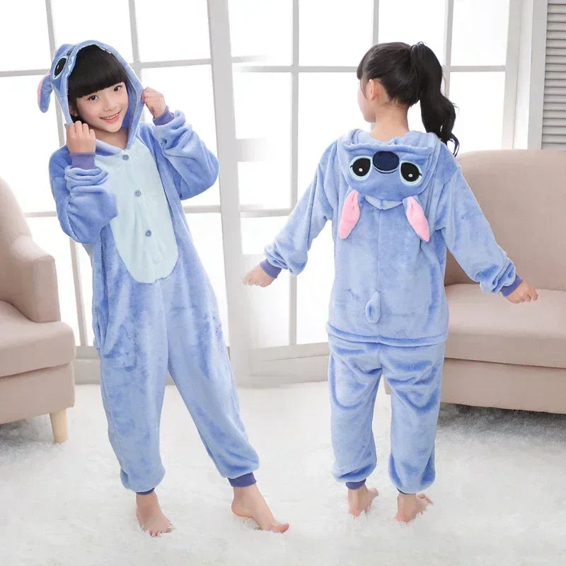 Kinder Onesie – Winterzauber BlauZee