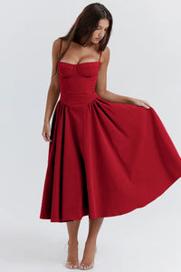 Sommerkleid mit Sweetheart-Ausschnitt – Elvira