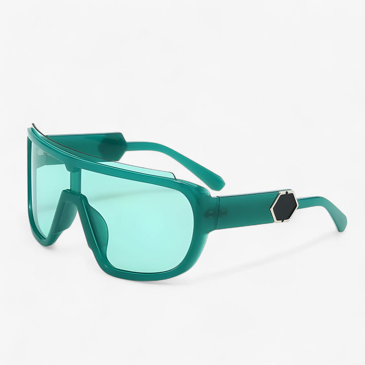 Oversized Monoblock Wraparound Sonnenbrille – Auron