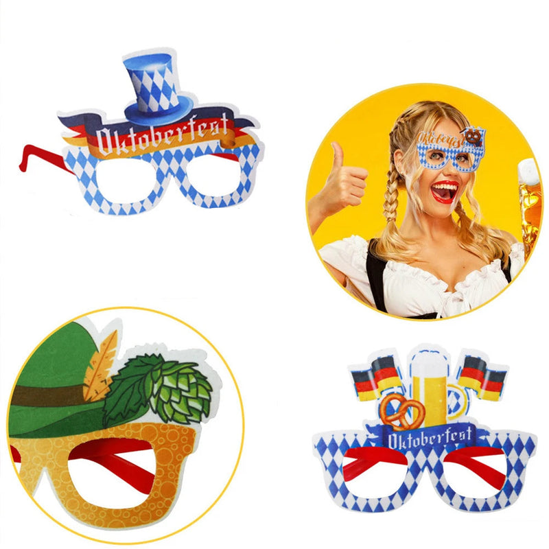 Partybrillen Set im Oktoberfest-Design (12-teilig) - 1+1 Gratis – SpaßBrillen Oktoberfest 2025